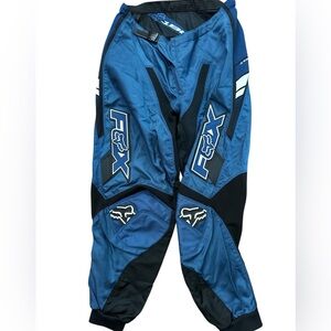 Fox Racing Men’s Dirt Bike Riding Pants Motocross Blue & Black Size 34 Fox Biker